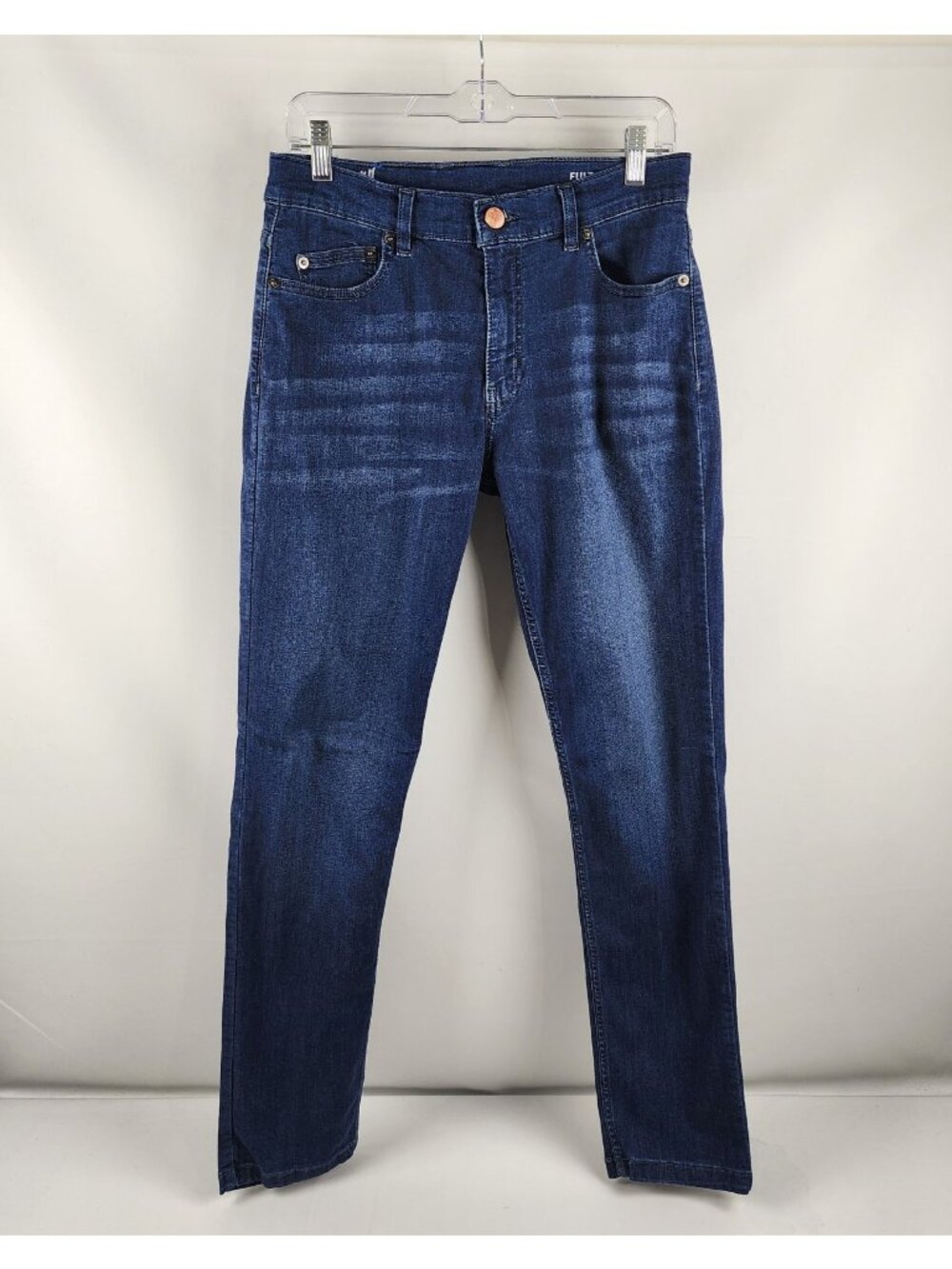 Mugsy Jeans Mens 32x31 Blue Fulton Skinny Leg Relaxed Stretch Denim FLX3NFU
